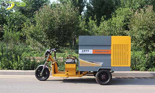 小型電動高壓清洗車，道路水掃環(huán)衛(wèi)清潔小助手