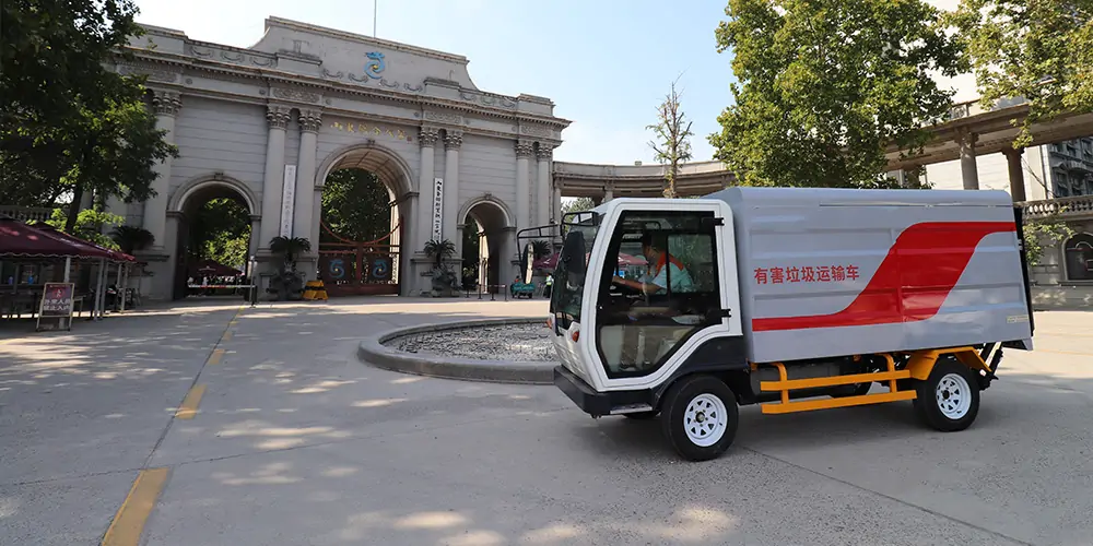 純電動分類垃圾清運車_垃圾分類車_純電動垃圾車_小區(qū)垃圾轉運車