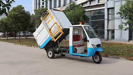 側(cè)裝式垃圾清運(yùn)車(chē)BY-L25工作模式