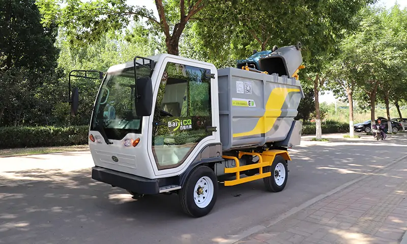 純電動小型垃圾車，市政物業(yè)街道垃圾轉運，操作簡單又靈活！
