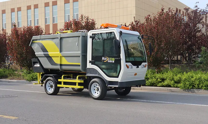純電動垃圾轉運車：物業(yè)景區(qū)環(huán)保、高效、便捷的未來選擇！