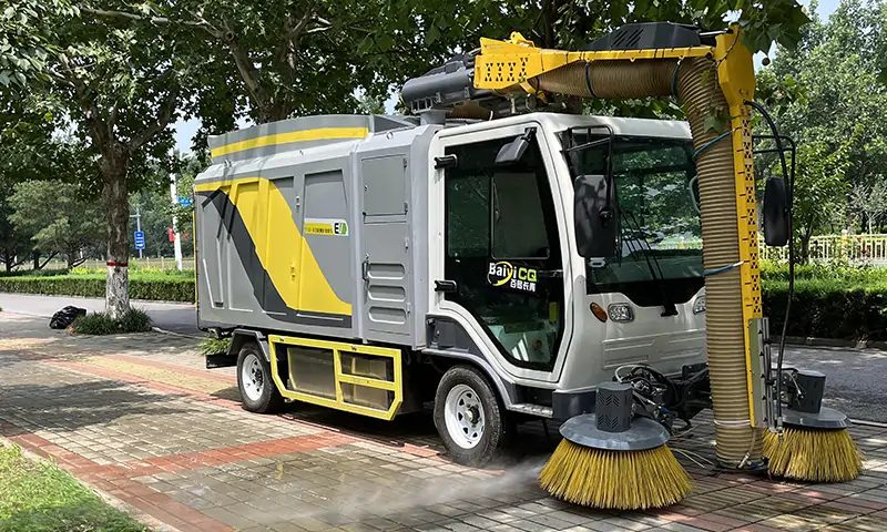 純電動掃地車，城市人行道清潔新寵！